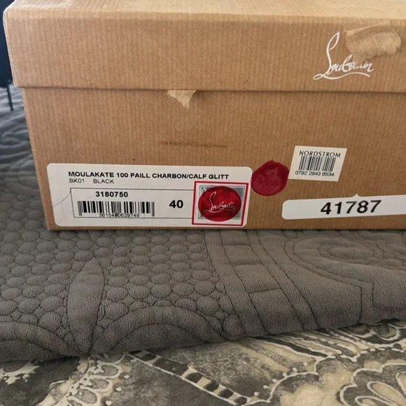 Christian louboutin moulakate 100 paile charbon - Picture 8 of 8